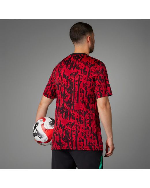 Adidas Red Manchester United Pre-match Jersey for men