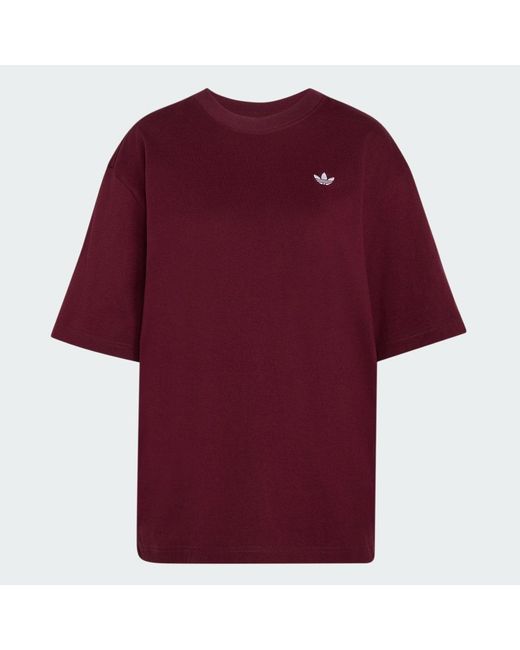 Adidas Red Essentials Boyfriend T-Shirt