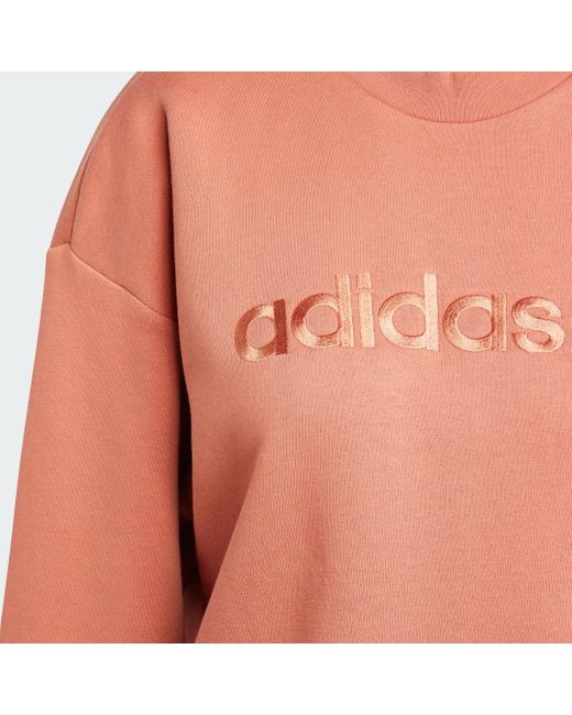 Adidas Pink Boyfriend Crew Sweatshirt