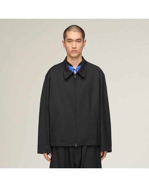 Adidas Black Y-3 Wool Tailored Blouson Jacket for men