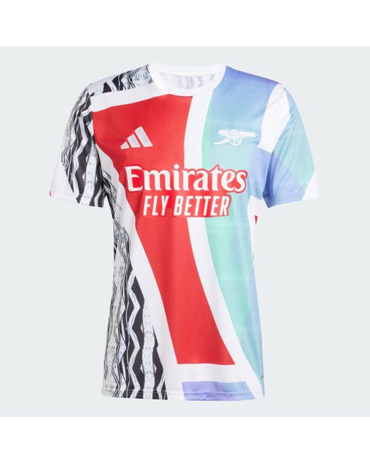 Adidas Red Arsenal 24/25 Pre-Match Jersey for men