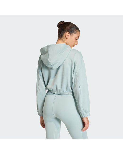 Adidas Blue Yoga Cover-Up