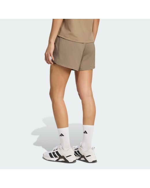 Adidas Brown Workout Essentials 2In1 Shorts