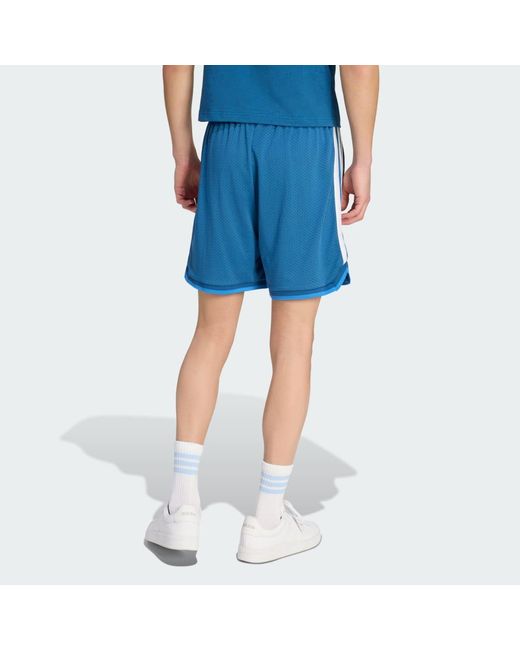 Adidas Blue Stadium Mesh Shorts for men