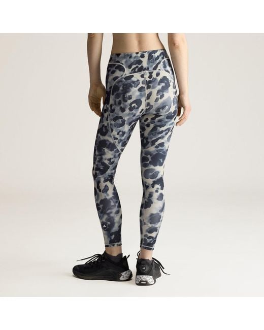 Adidas Blue By Stella Mccartney Training 7/8 Leggings Printed