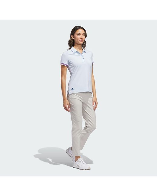 Adidas Blue Ultimate365 Short Sleeve Polo Shirt