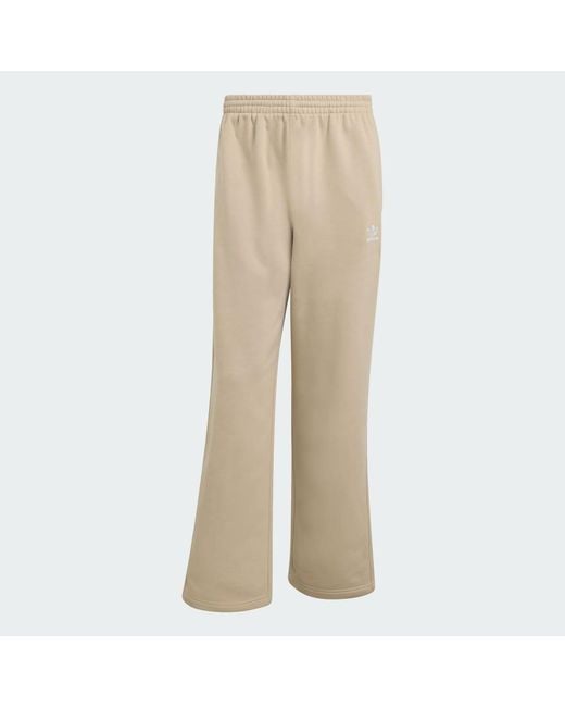 Adidas Natural Trefoil Essentials Open Hem Joggers for men