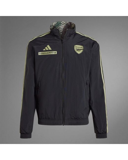 MAHARISHI Arsenal ジャケット adidas Arsenal X Maharishi Anthem Jacket in Grey for Men | Lyst UK