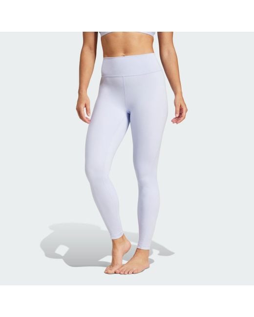 Leggings All Me Essentials Full-Length di Adidas Originals in Purple