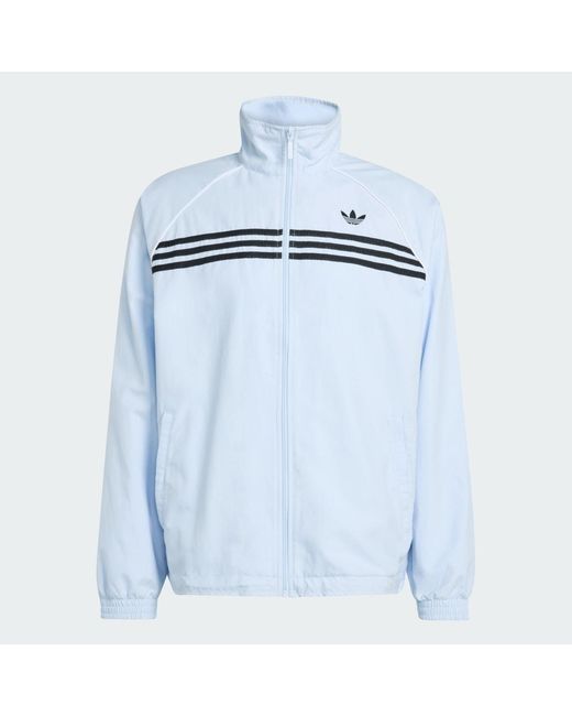 Adidas Blue Chest Stripes Track Top for men