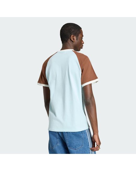 Adidas Blue Washed Cali T-Shirt for men