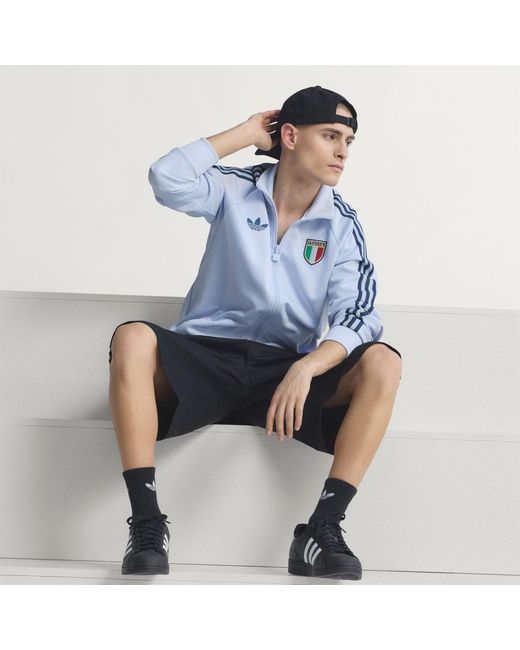 Adidas Blue Italy Originals Track Top for men
