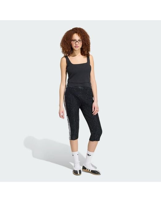 Adidas Black Capri Ruched Tight
