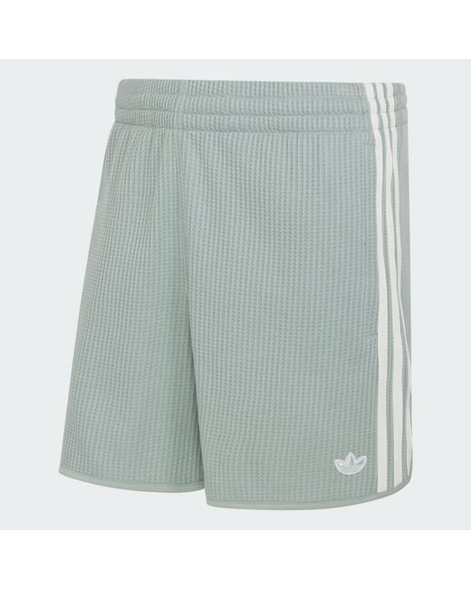 Adidas Blue Waffle Knit Sprinter Shorts for men