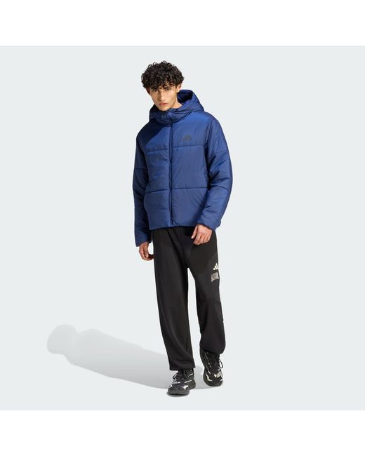 Adidas Originals Blue Essentials Highloft Insulated Puffer Jacket for men