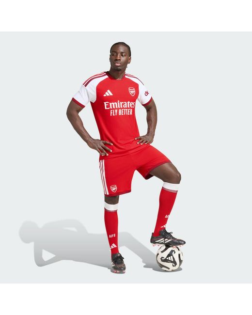 Adidas Red Arsenal Fc 26/27 Home Authentic Shorts for men