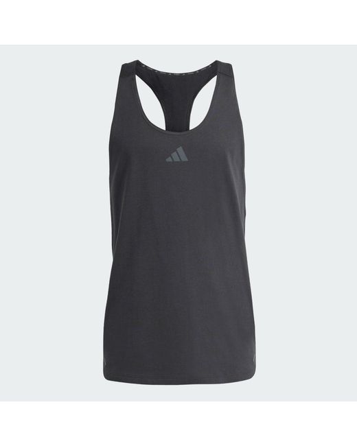 Adidas Blue Primelift Stringer Tank Top for men