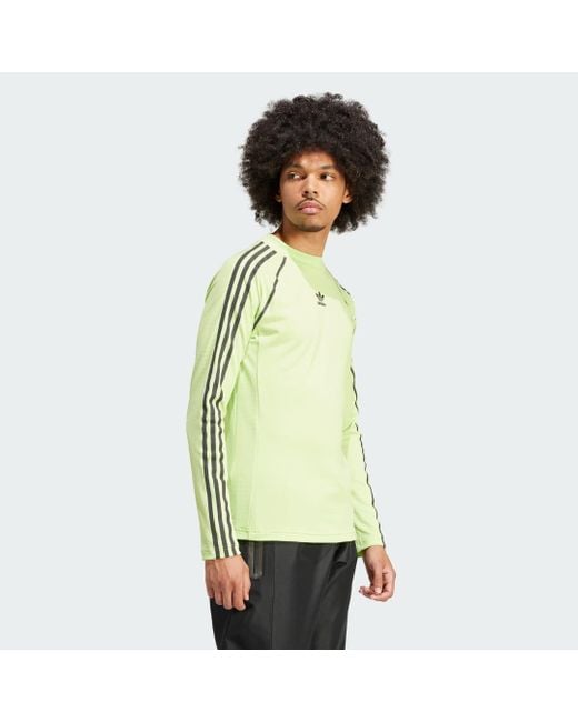 Compression Long-Sleeve Top di Adidas in Green da Uomo