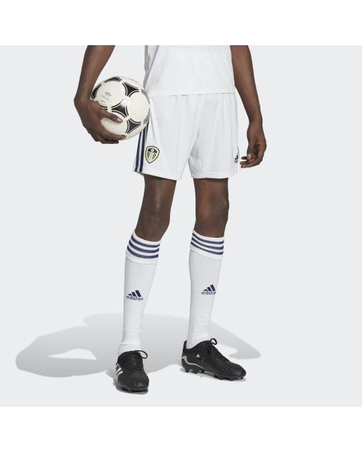 Adidas White Leeds United Fc 22/23 Home Shorts for men