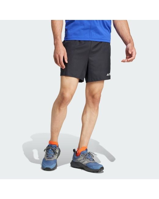 Adidas Blue Terrex Multi Light Shorts for men
