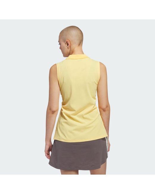 Adidas Yellow Ultimate365 Twistknit Polo Shirt