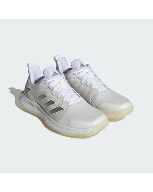 Adidas White Defiant Speed Clay Tennis Shoes