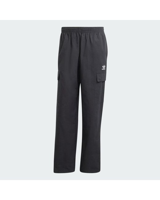 Adidas Black Trefoil Essentials Woven for men