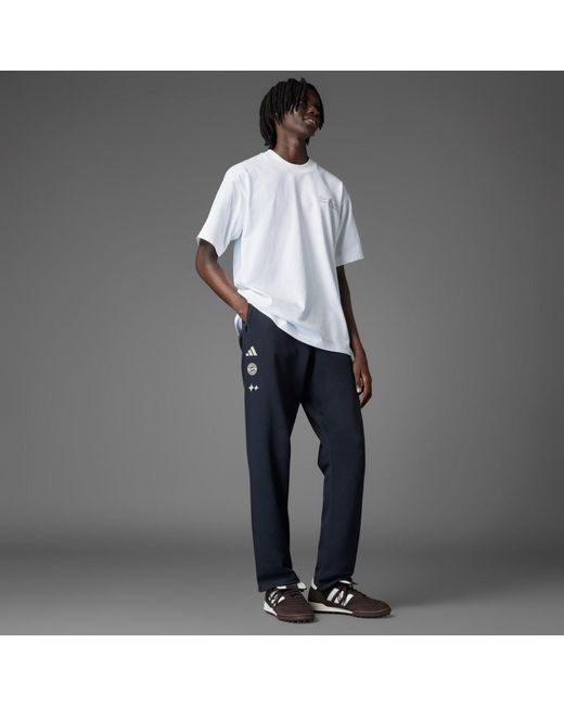 Adidas Gray Fc Bayern Bstn Track Tracksuit Bottoms for men