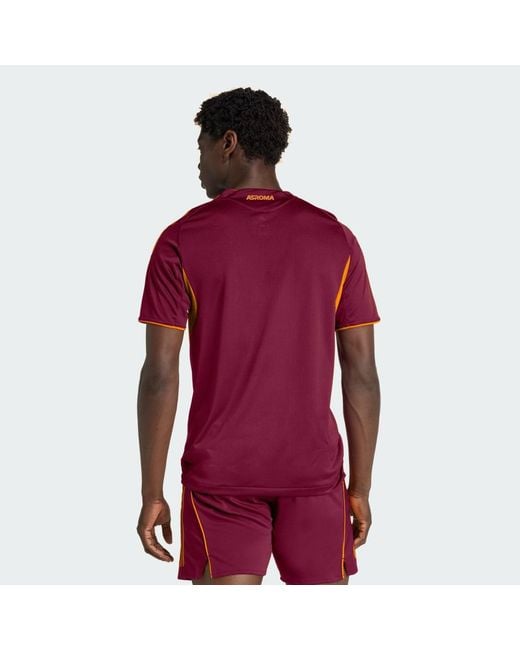 Adidas Red As Roma 25/26 Home Authentic Jersey for men