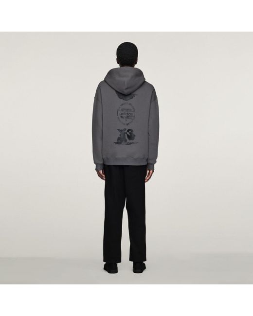Adidas Gray Y-3 Graphic Hoodie