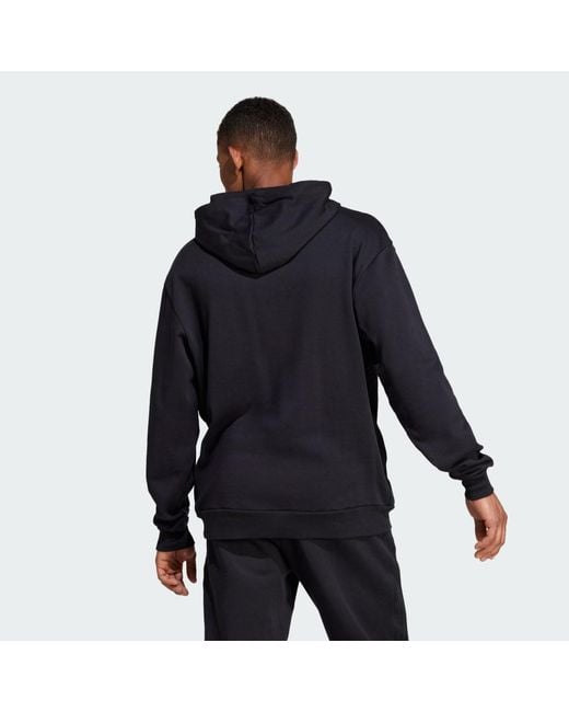 Adidas Blue Brand Love French Terry Hoodie for men