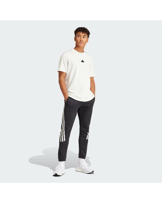 Adidas Black Future Icons 3-stripes Joggers for men
