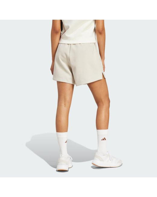 Soft Lux Loose Shorts di Adidas in Natural