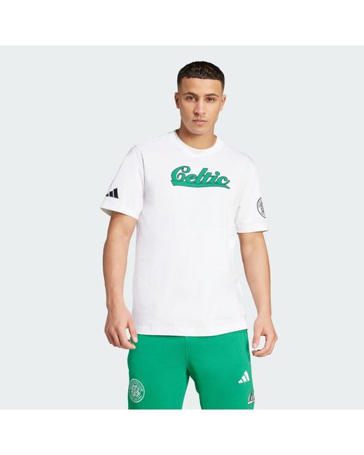 Adidas Green Celtic Fc Us Pack T-Shirt for men
