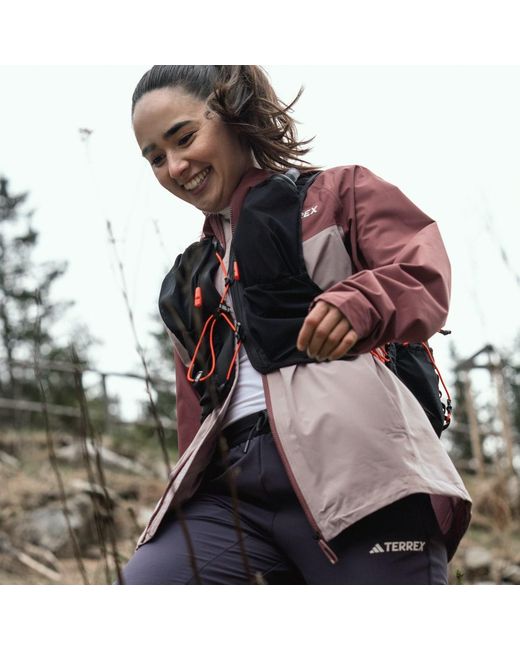 Adidas Red Terrex Multi 2L Rain.Rdy Jacket