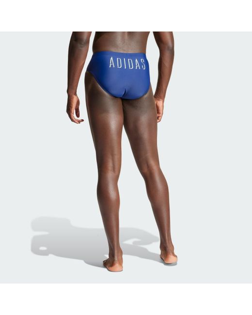 Slip Da Nuoto Lineage di Adidas in Blue da Uomo