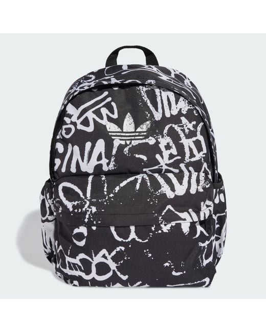 Adidas Black Graphic Classic Backpack