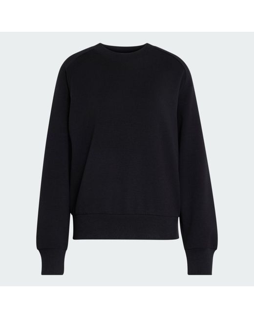 Adidas Black Soft Lux Loose Sweatshirt