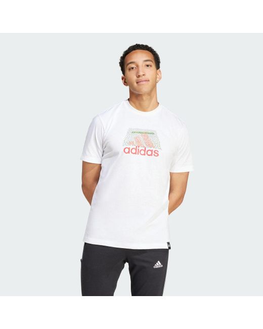Adidas Codes Badge Of Sport Graphic T-Shirt in White für Herren