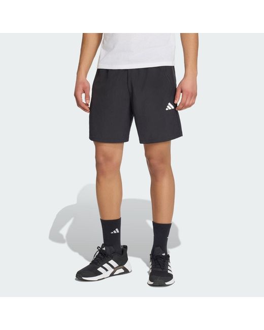 Adidas Black Essentials Woven Training Short for men