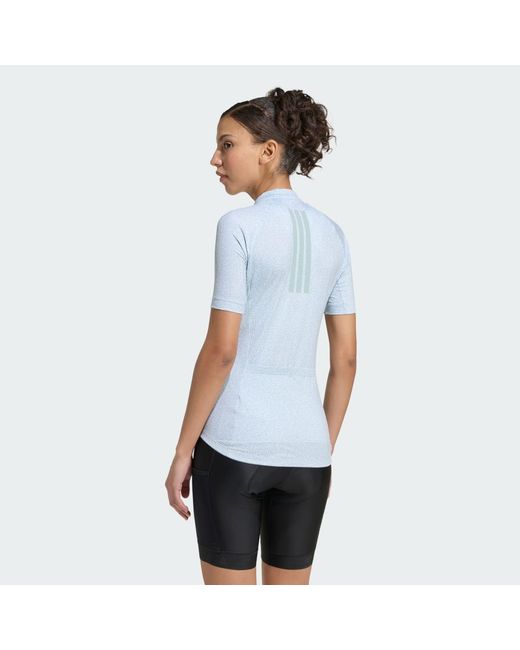 Adidas Blue Essentials Cycling Jersey Morph Graphic