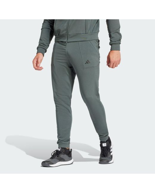 Adidas Gray Pump Workout Joggers for men