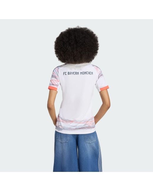 Adidas White Fc Bayern München 25/26 Auswärtstrikot