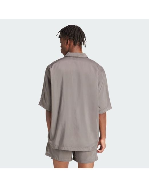 Adidas Gray Fashion Short Sleeve Shirt for men