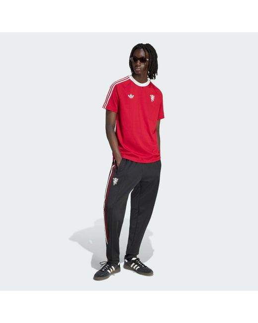Adidas Red Manchester United Originals T-Shirt for men