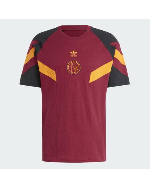 burgundy adidas originals t shirt