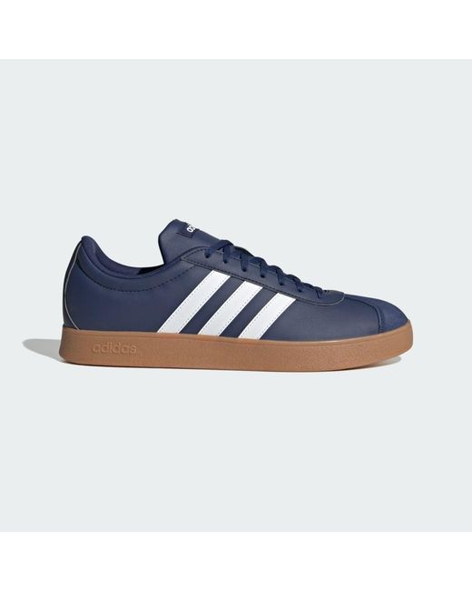 Adidas Blue Vl Court Base Shoes for men