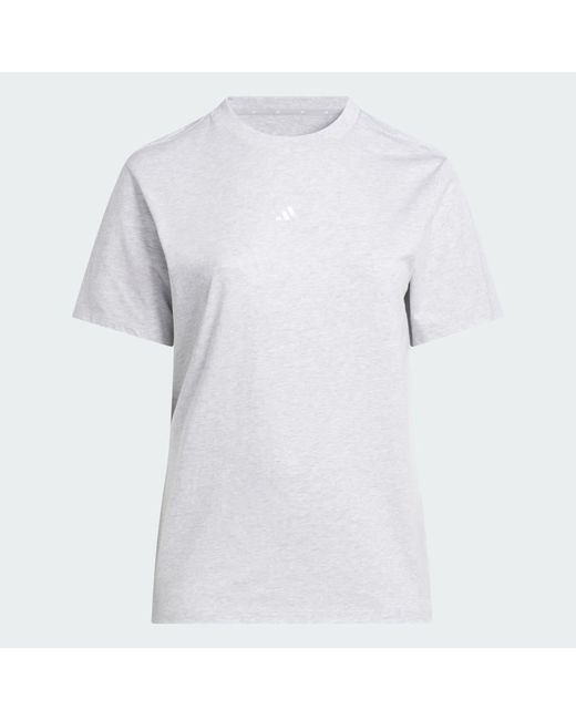 Adidas White Essentials Small Logo Tshirt