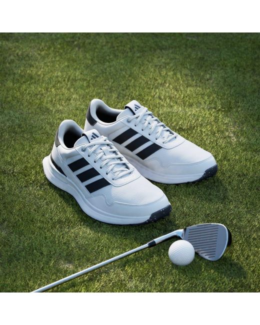 Adidas White S2G 26 Leather Spikeless Golf Shoes for men