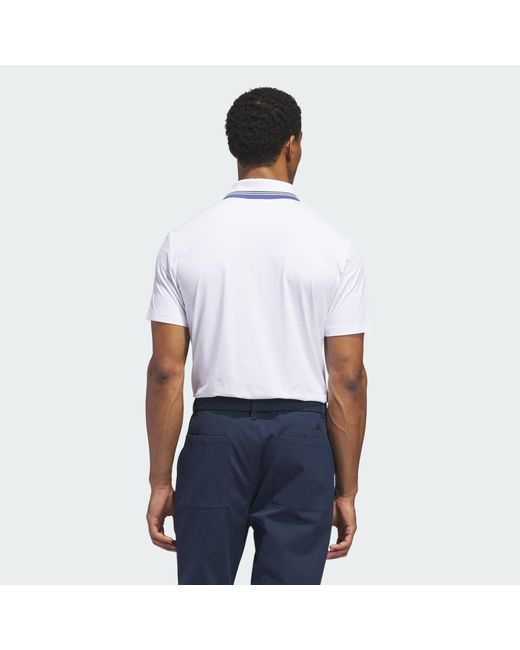 Adidas White Ultimate365 Tour Climacool Polo Shirt for men